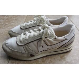 ETIENNE AIGNER Retro Suede Trim Size 8.5 Signature Tennis Sneaker